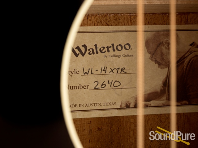Waterloo WL-14 XTR Spruce/Mahogany Jet Black Acoustic #2640 — image 10