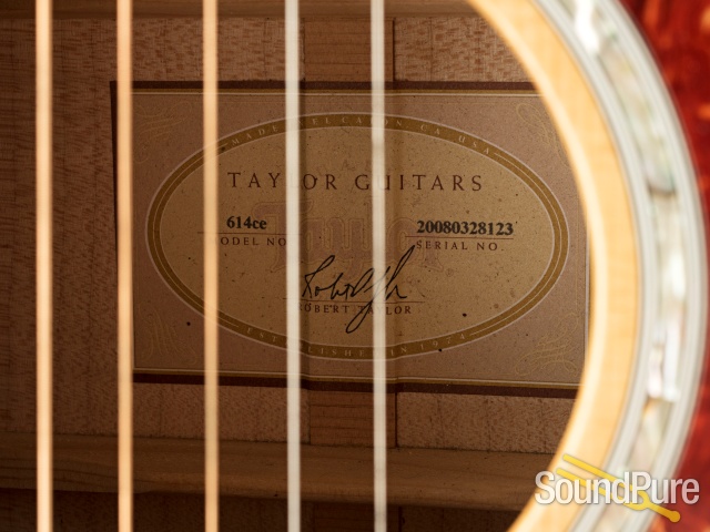Taylor 2008 614CE Cutaway Acoustic #20080328123 - Used — image 4