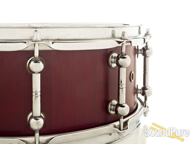 Brady 6x14 Jarrah Block Snare Drum - Natural Satin — image 3