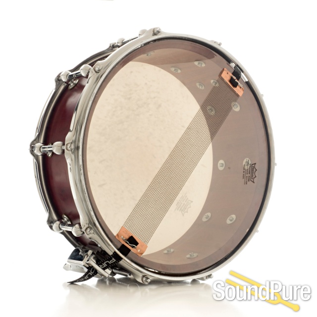 Brady 6x14 Jarrah Block Snare Drum - Natural Satin — image 7