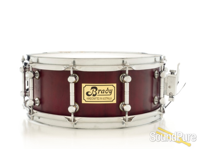 Brady 6x14 Jarrah Block Snare Drum - Natural Satin — image 1