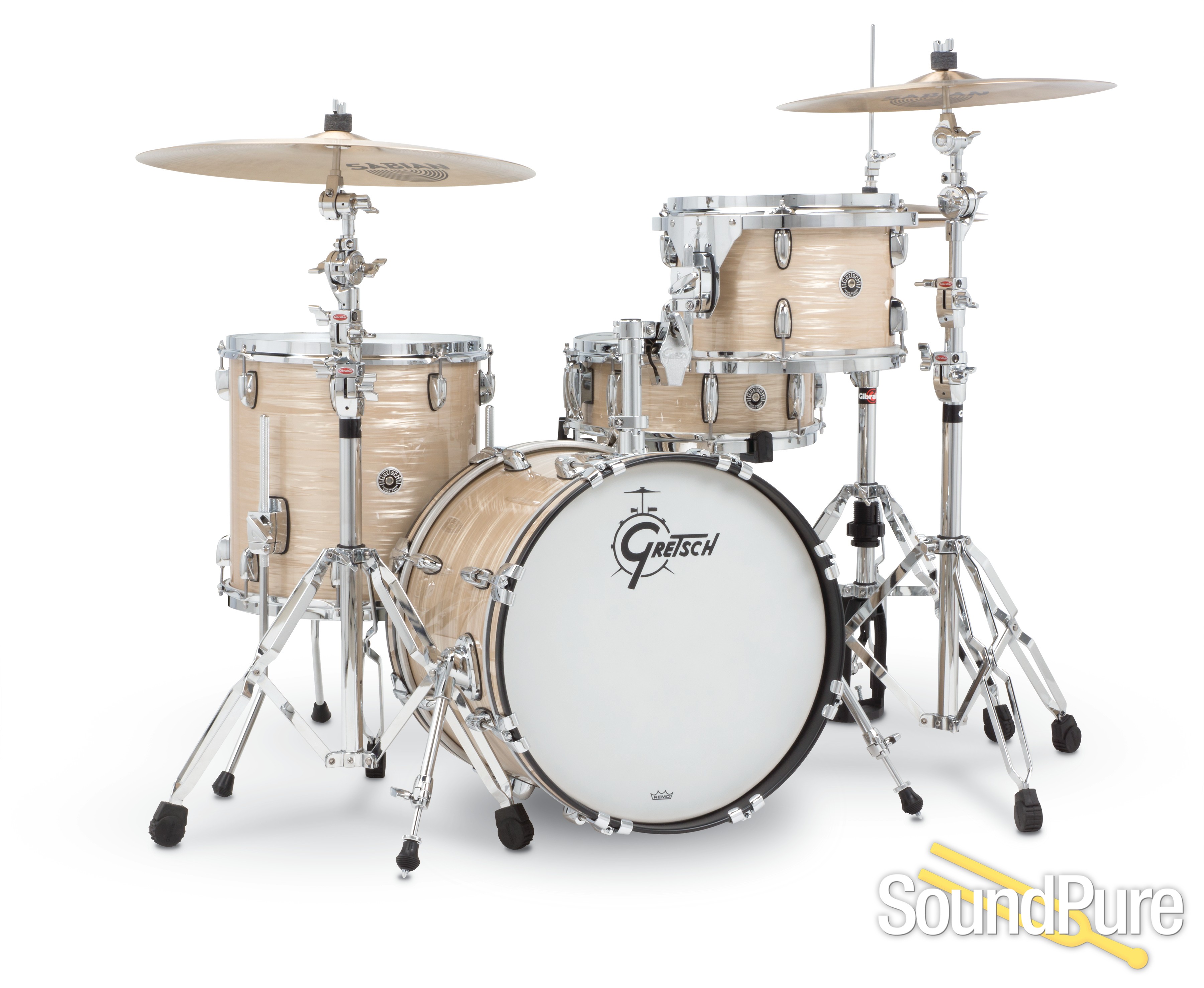 Gretsch 3pc Brooklyn Series Jazz Drum SetCreme Oyster