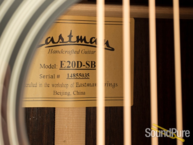 Eastman E20D SB Adirondack/Rosewood Acoustic #14855035 — image 11