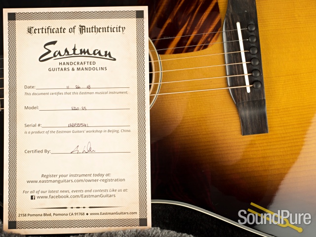 Eastman E20SS Adirondack/Rosewood Acoustic Guitar #13855541 — image 5