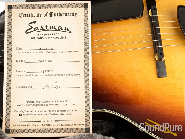 Eastman Frank Vignola FV680CE-SB Archtop #14850572 — image 11