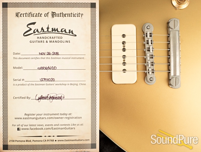 Eastman SB56/N-GD Electric Guitar #12751020 — image 10
