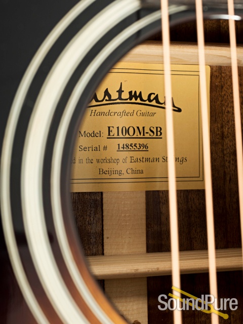 Eastman E10OM SB Adirondack/Mahogany #14855396 — image 4