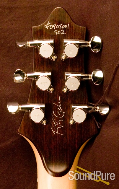 Gadow Custom Hollow Blue Burst Electric Guitar — image 4