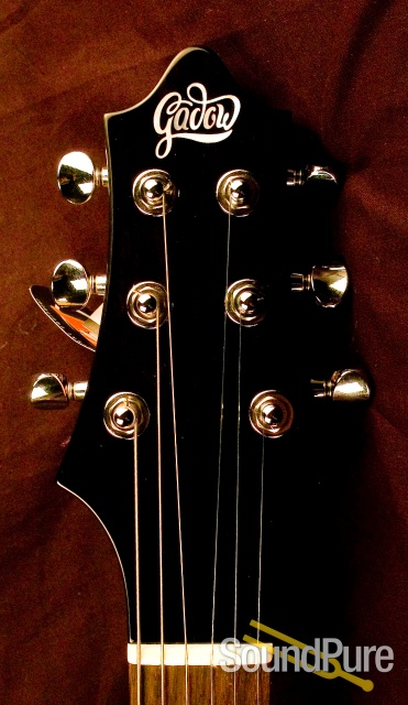 Gadow Custom Hollow Blue Burst Electric Guitar — image 10