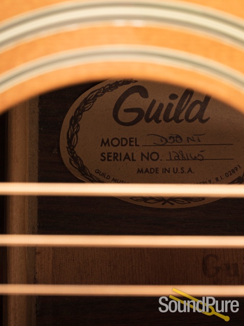 Guild 1975 D-50 NT Spruce/Rosewood Acoustic #128165 - Used — image 6