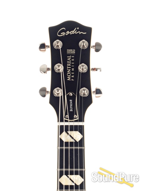 Godin Montreal Premiere Supreme Lightburst Flame Archtop — image 3