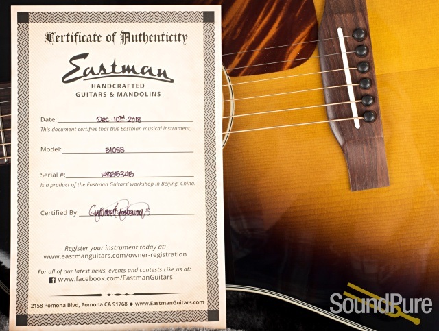 Eastman E10SS Addy/Mahogany Acoustic #14855345 — image 7
