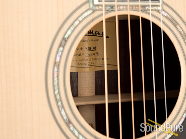 Eastman E40OM Adirondack/Rosewood Acoustic Guitar #15850428 — image 6