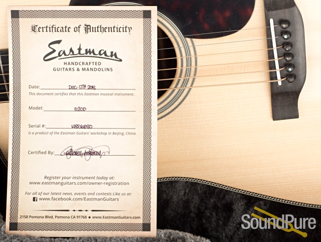Eastman E20D Adirondack/Rosewood Acoustic #14856680 — image 7