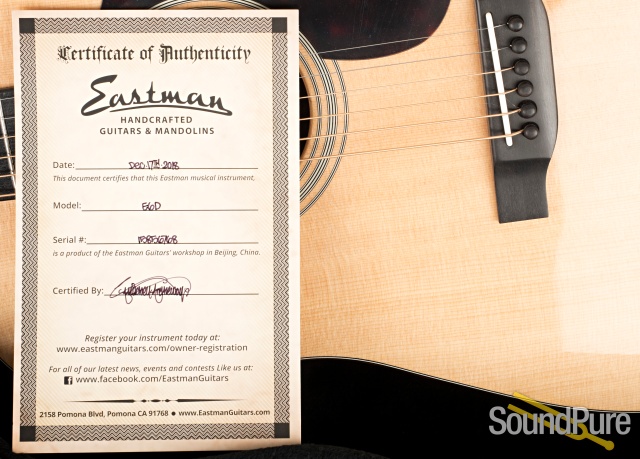 Eastman E6D Sitka/Mahogany Dreadnought Acoustic #15856768 — image 7