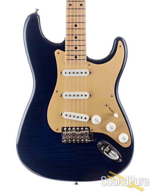 Fender Custom Shop '56 Strat FMT Trans Blue #CN93157 - Used — image 1