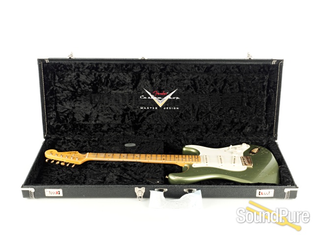 Fender '50s Strat Relic Moss Green Guitar #CZ523404 - Used — image 8