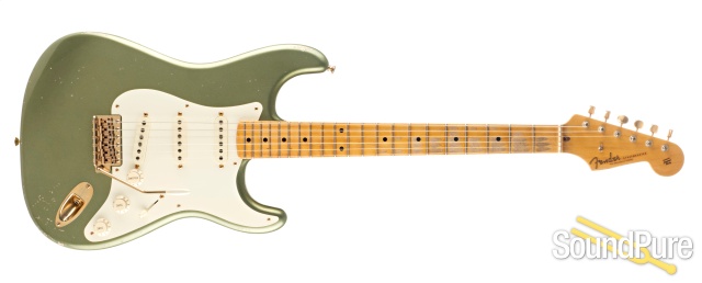 Fender '50s Strat Relic Moss Green Guitar #CZ523404 - Used — image 11