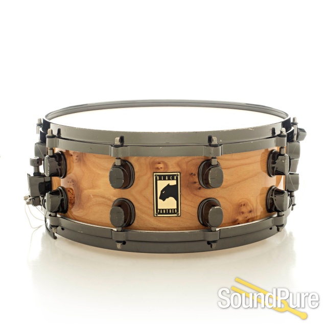 Mapex 5.5x14 Black Panther Elm Burl Snare Drum — image 1