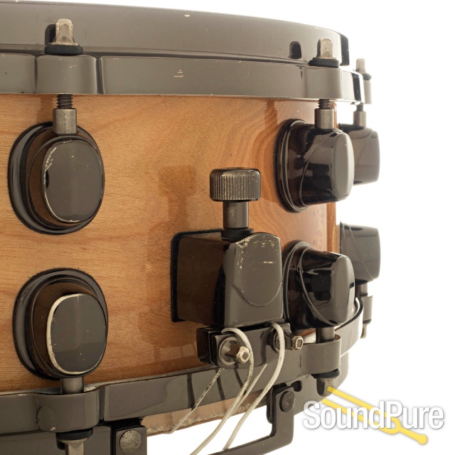 Mapex 5.5x14 Black Panther Elm Burl Snare Drum — image 3