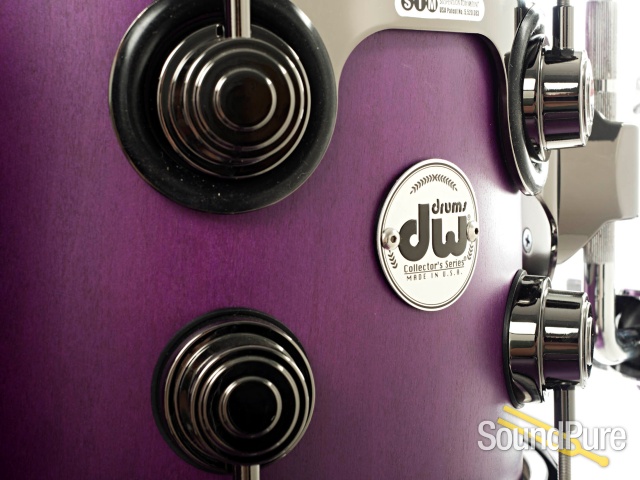 DW 4pc Collectors Series Maple Drum Set - Ultra Violet Satin — image 8