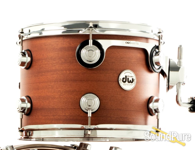 DW 3pc Collectors Series Spruce/Mahogany Drum Set - Natural — image 2