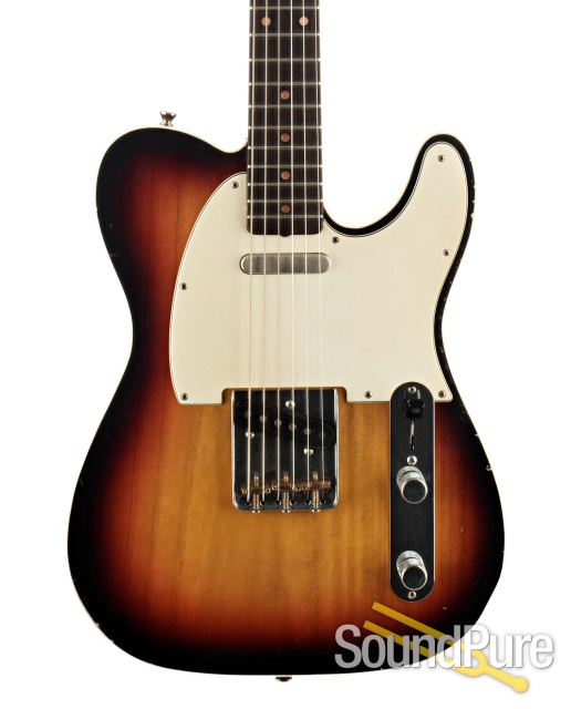 Mario Guitars T-Style Double Bound Sunburst #219402 — image 1
