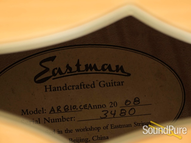 Eastman AR810CE-BD Blonde Archtop #3480 - Used — image 3