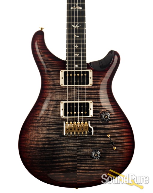 PRS Custom 24 10-Top Charcoal Cherry Burst #254734 - Used — image 1