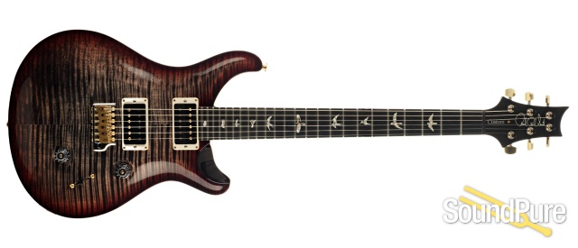 PRS Custom 24 10-Top Charcoal Cherry Burst #254734 - Used — image 8