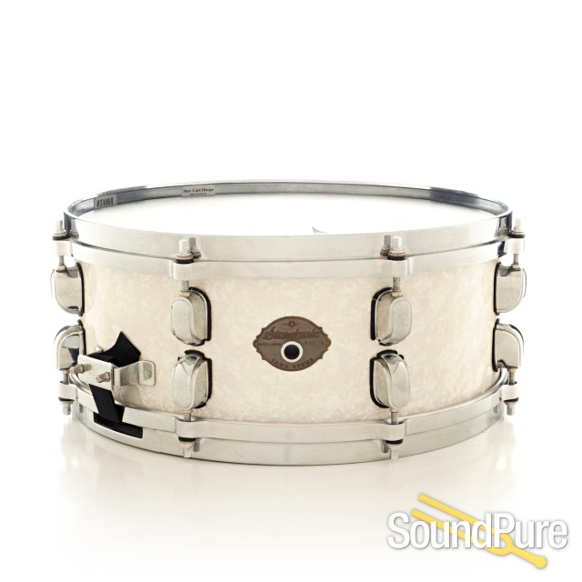 Tama 5.5x14 Starclassic Performer EFX Birch Snare Drum-White — image 1