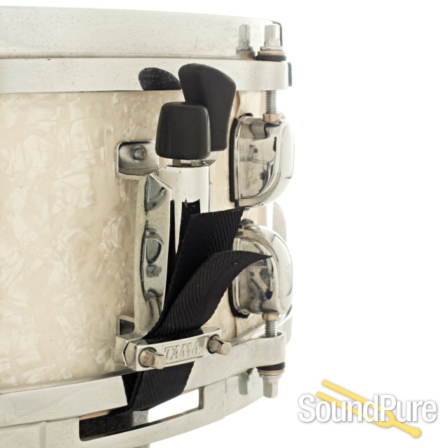 Tama 5.5x14 Starclassic Performer EFX Birch Snare Drum-White — image 4