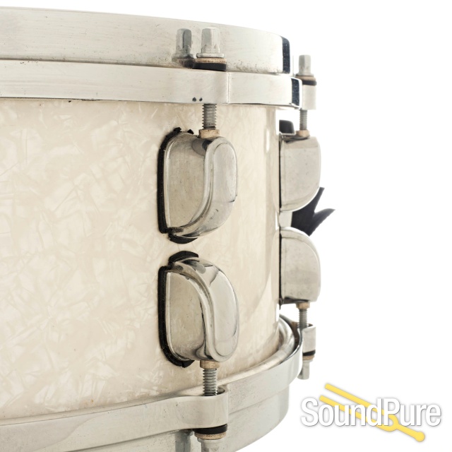 Tama 5.5x14 Starclassic Performer EFX Birch Snare Drum-White — image 5