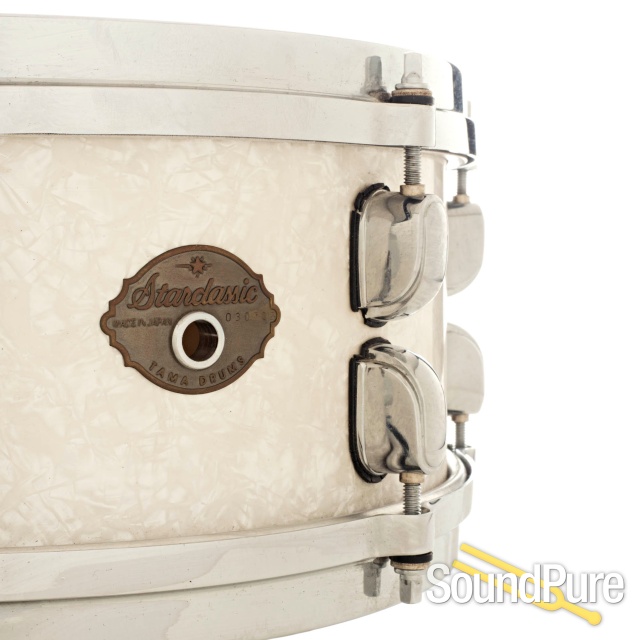 Tama 5.5x14 Starclassic Performer EFX Birch Snare Drum-White — image 6