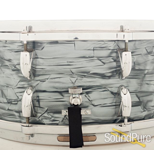 Gretsch 6.5x14 Round Badge Snare Drum Midnight Blue Pearl — image 3