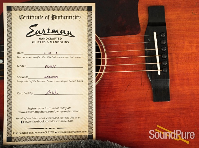 Eastman E10SS/V Addy/Mahogany Acoustic #16850628 — image 6