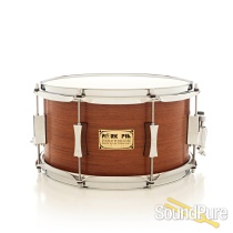 Pork Pie 7x13 Maple Snare Drum-Quartered Mahogany Veneer Pork Pie 7x13 Maple Snare Drum-Quartered Mahogany Veneer