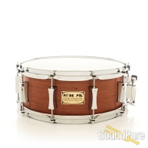 Pork Pie 5.5x14 Maple Snare Drum-Quartered Mahogany Veneer Pork Pie 5.5x14 Maple Snare Drum-Quartered Mahogany Veneer