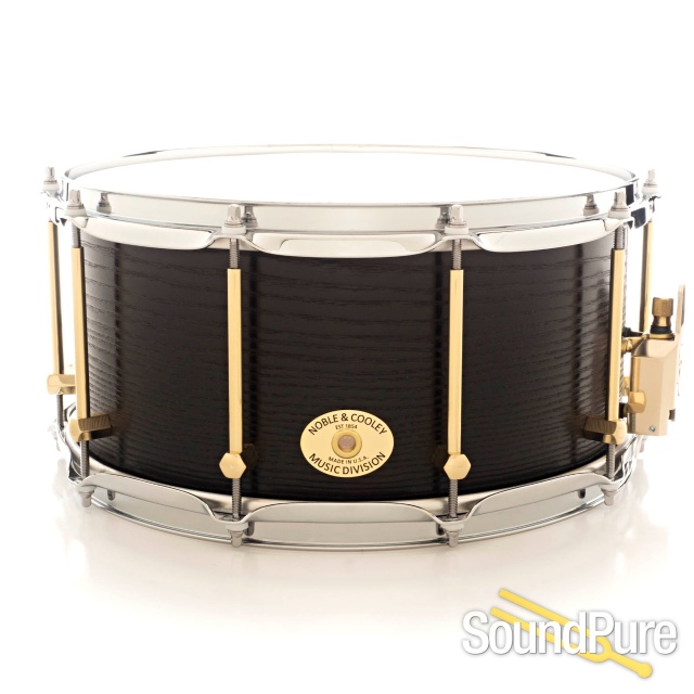 Noble & Cooley 7x14 Classic SS Ash Snare Drum-Shou Sugi Ban — image 1