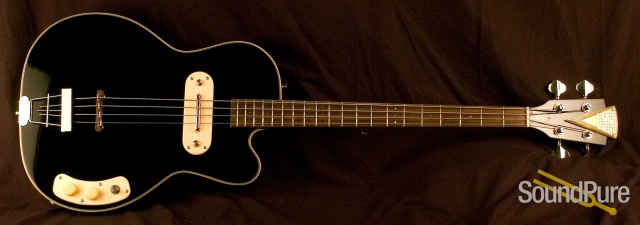 Kay Vintage Reissue Pro Bass Black Electric Bass — image 1