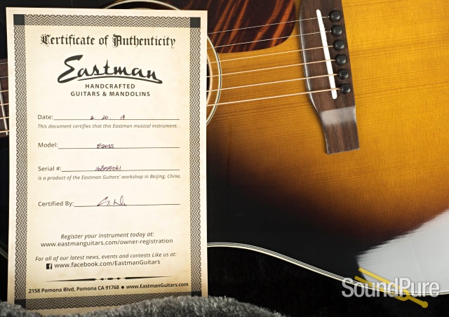 Eastman E20SS Adirondack/Rosewood Acoustic Guitar #16855061 — image 7