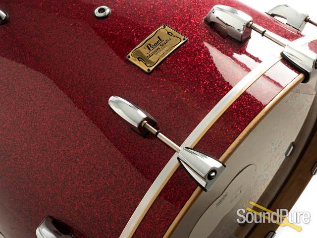 Pearl 5pc Masters Studio BSX Birch Drum Set-Red Glass — image 2