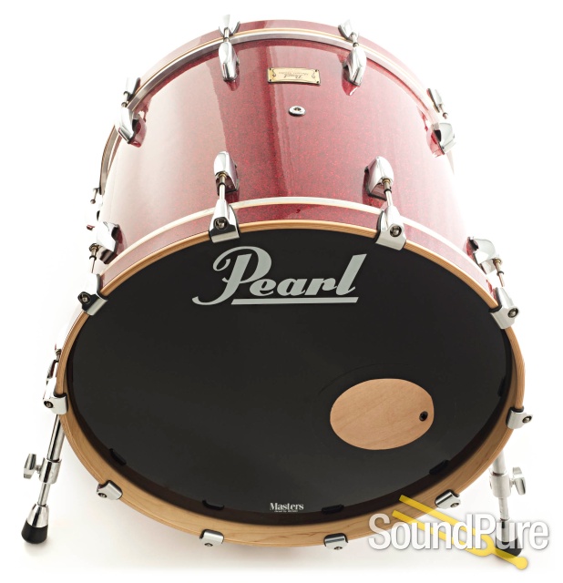 Pearl 5pc Masters Studio BSX Birch Drum Set-Red Glass — image 4