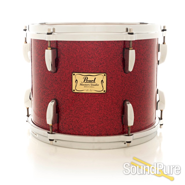 Pearl 5pc Masters Studio BSX Birch Drum Set-Red Glass — image 13
