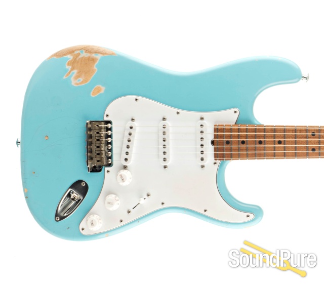 Suhr Classic S Antique Daphne Blue Electric #JS7T8P — image 9