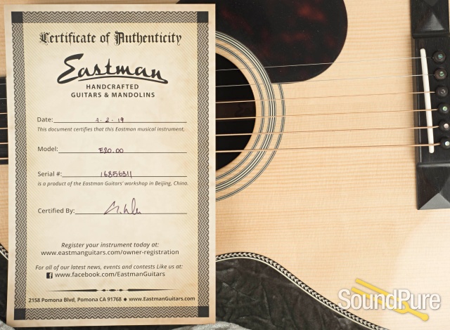 Eastman E20OO Adirondack/Rosewood Acoustic #16856311 — image 7