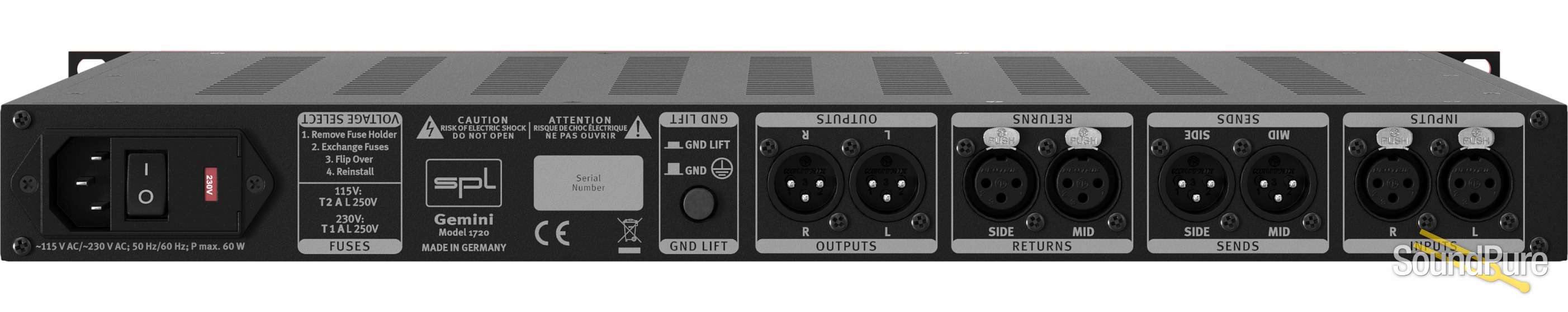 SPL Gemini Mastering M/S Processor (Black)