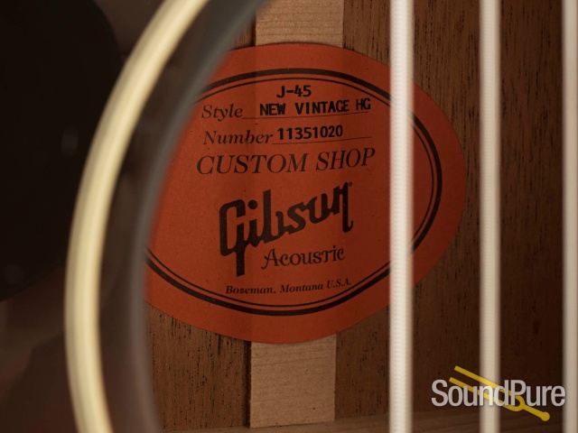 Gibson J-45 New Vintage Sunburst Acoustic #11351020 - Used — image 6