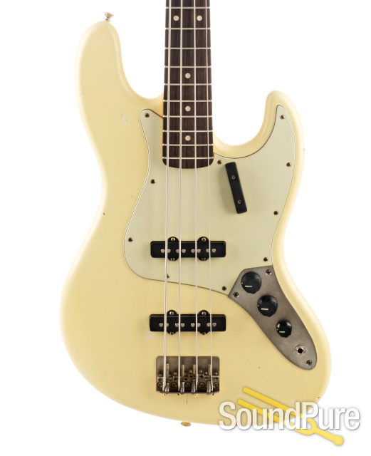 Nash JB-63 Vintage White Bass Guitar #NG-4758 — image 1