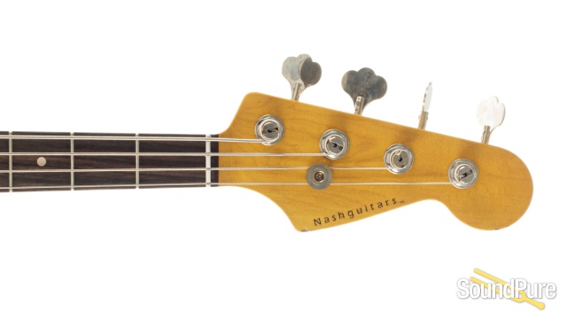 Nash JB-63 Vintage White Bass Guitar #NG-4758 — image 4